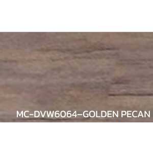 กระเบื้องยางลายไม้ ผิวนูน MC-DVW6064–GOLDEN-PECAN หนา 3 มิล