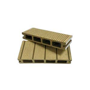 ไม้พื้น ไม้เทียม แบบรูกลวง 150x25 สีสักทอง