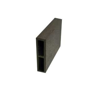 ไม้ระแนง WPC แบบกลวง 100x25 สีโอ๊คดำ